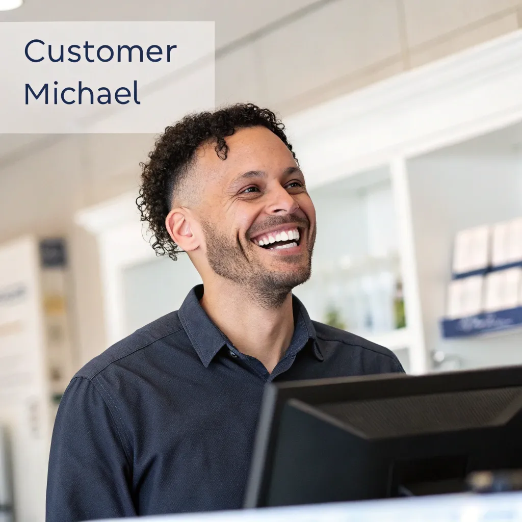 Delighted customer Michael