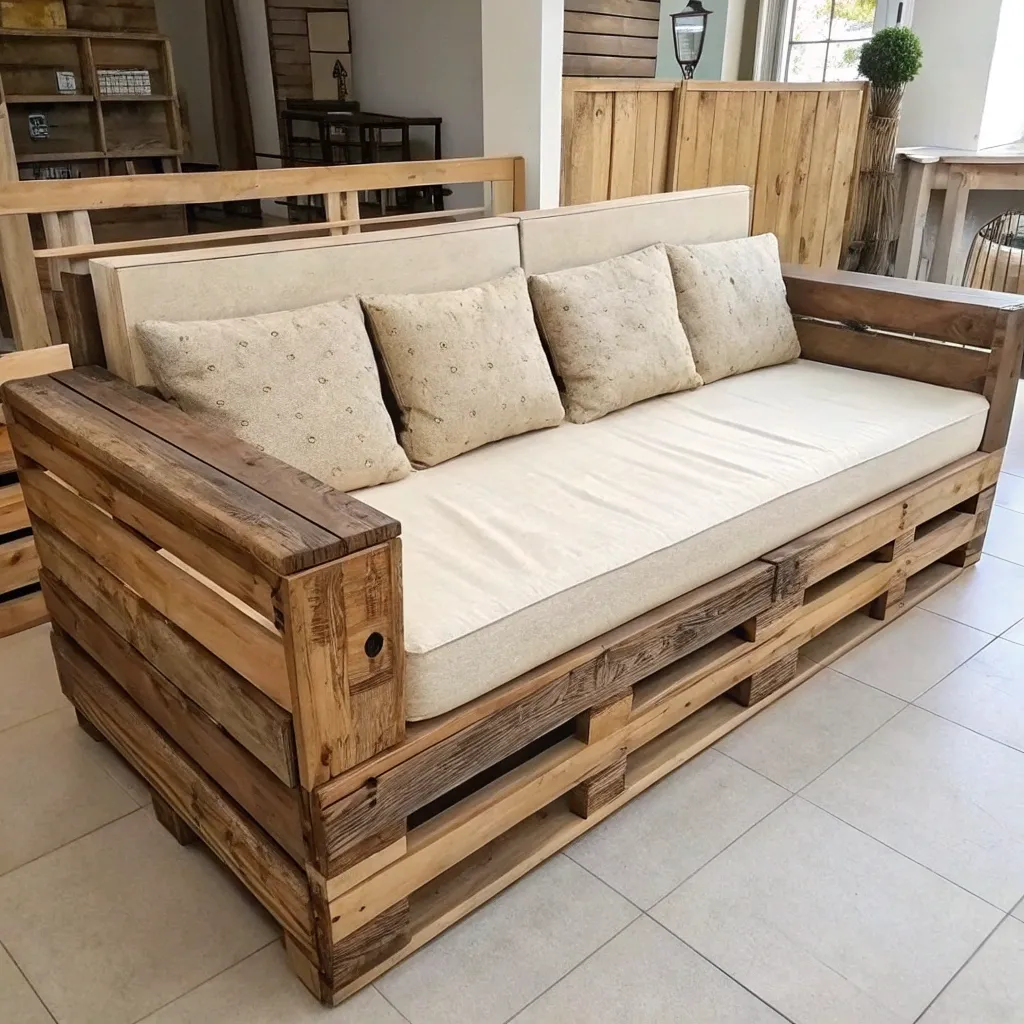 Beautiful pallet sofa